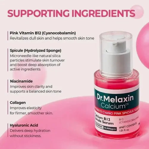 Dr.Melaxin Cemenrete Cyano Pink Spicule Serum with Calcium skin care Two set M msiltmsl-66 (0) visbiome