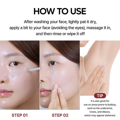 Dr.Melaxin Body & Face Peel Shot Duo Glow Rice Peeling Ampoule Kojic Acid & Turmeric spray visbiome